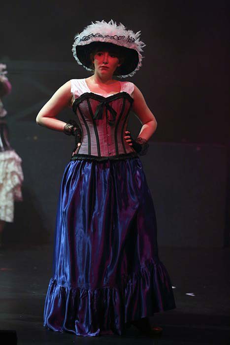 Les Miserables -One of the  Lovely Ladies in a blue corset.